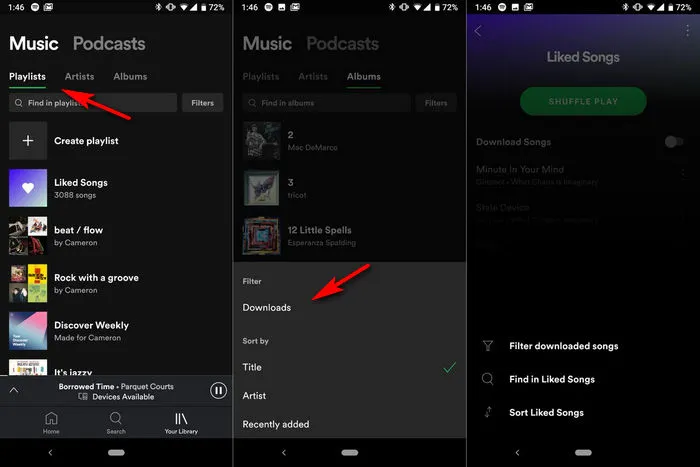 download spotify playlist android