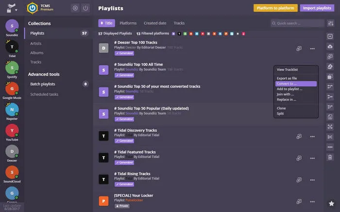 soundiiz playlist transfer